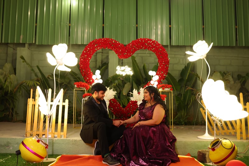 Red Rose & Balloon Celebration Decor - Bannerghatta Road, Bengaluru