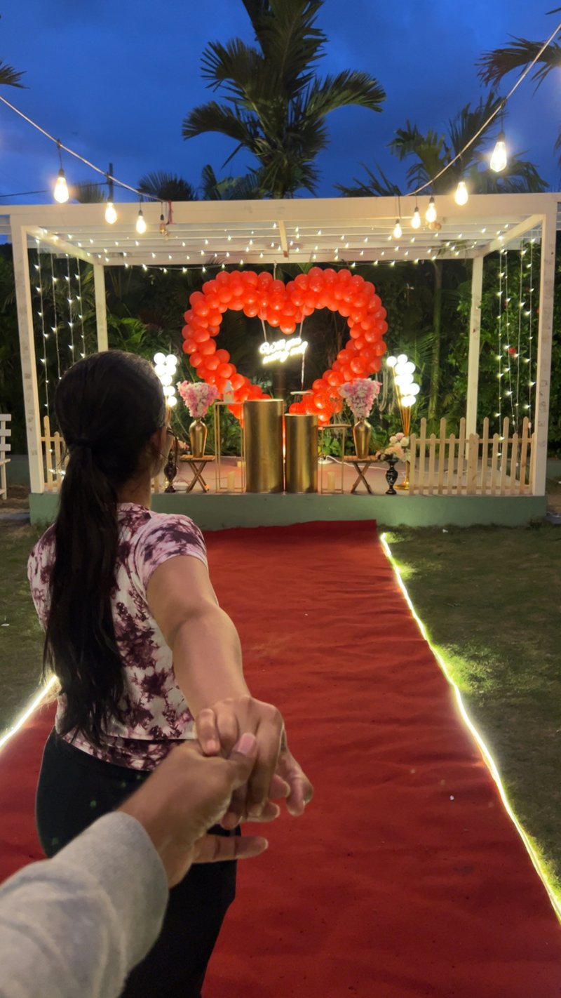 Red Rose & Balloon Celebration Decor - Bannerghatta Road, Bengaluru