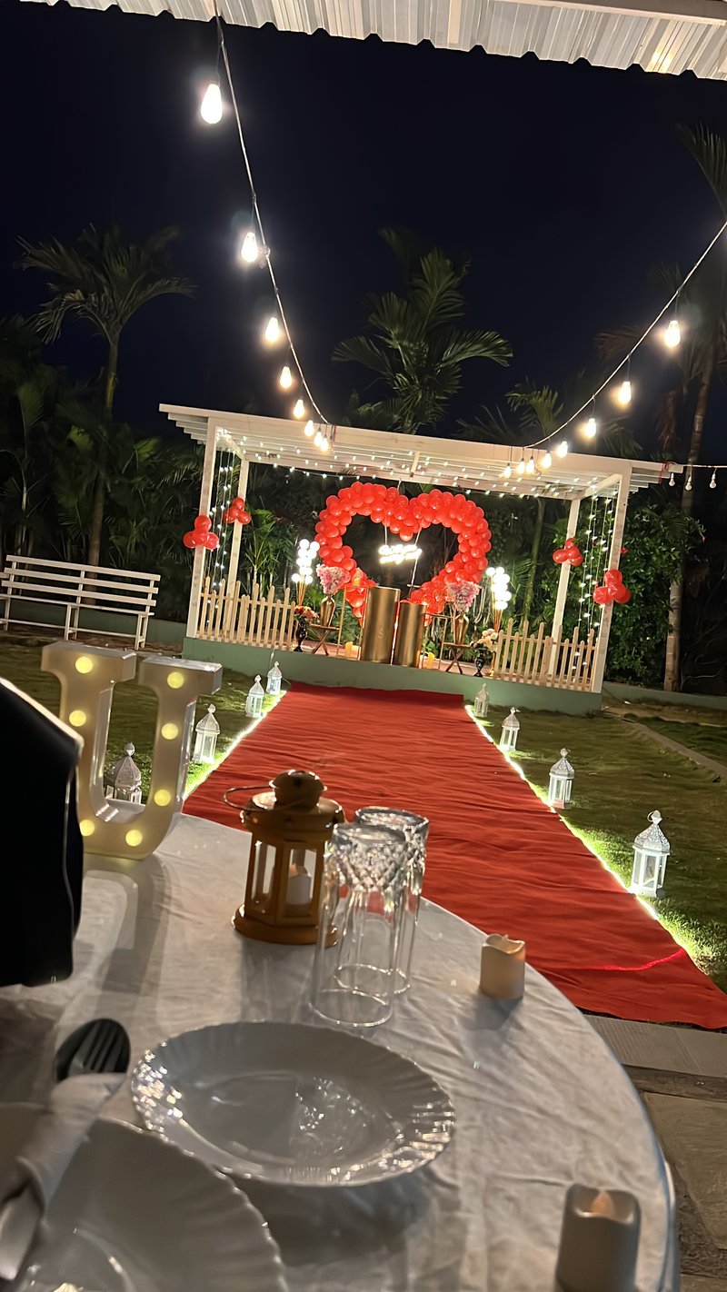 Red Rose & Balloon Celebration Decor - Bannerghatta Road, Bengaluru