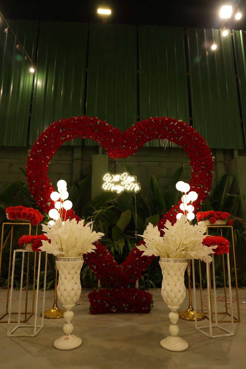 Red Rose & Balloon Celebration Decor - Bannerghatta Road, Bengaluru