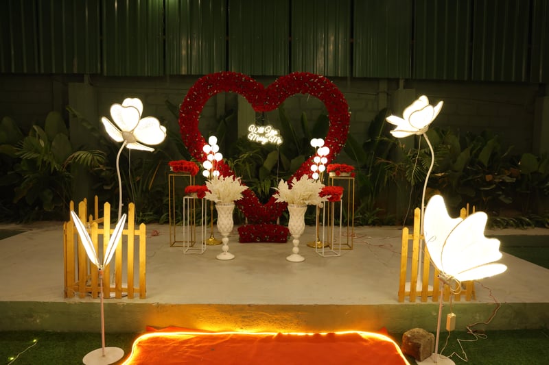 Red Rose & Balloon Celebration Decor - Bannerghatta Road, Bengaluru