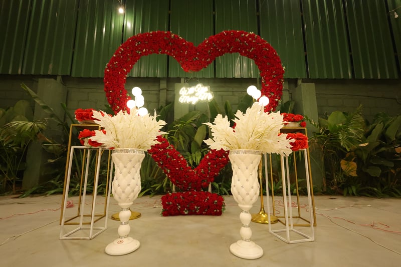 Red Rose & Balloon Celebration Decor - Bannerghatta Road, Bengaluru